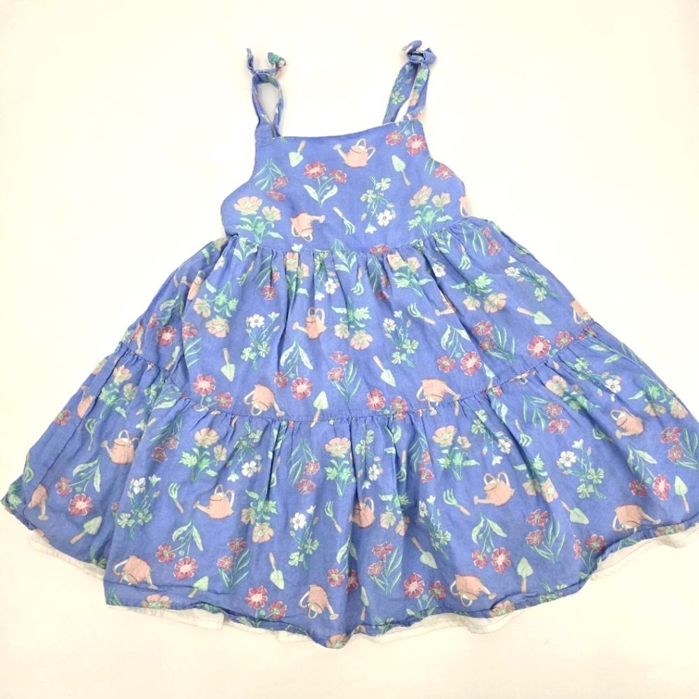 Sigrid Olsen Kids Floral Blue Girl Dress Size 7